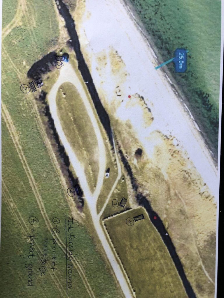 Oversigtskort sauna placering 4